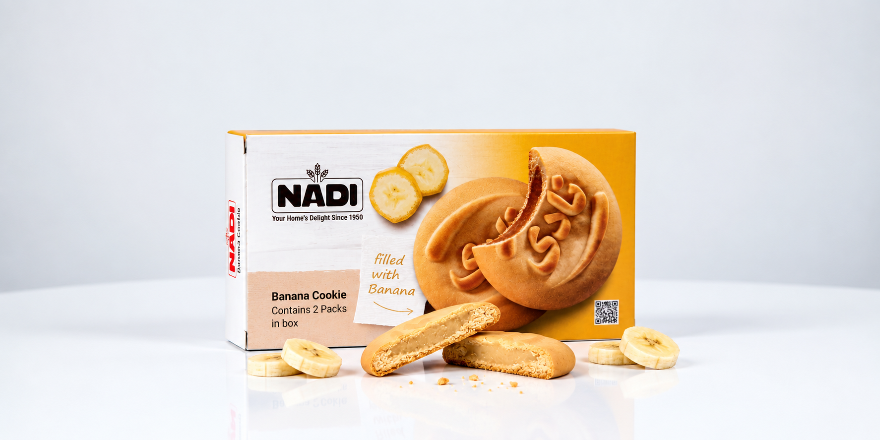 Nadi Cookies Banan 200gr x 50 - Billede 1