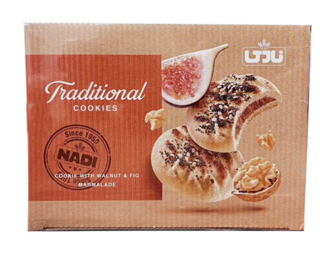 Nadi Cookies Figen & Valnødder 500gr x 12 - Billede 1